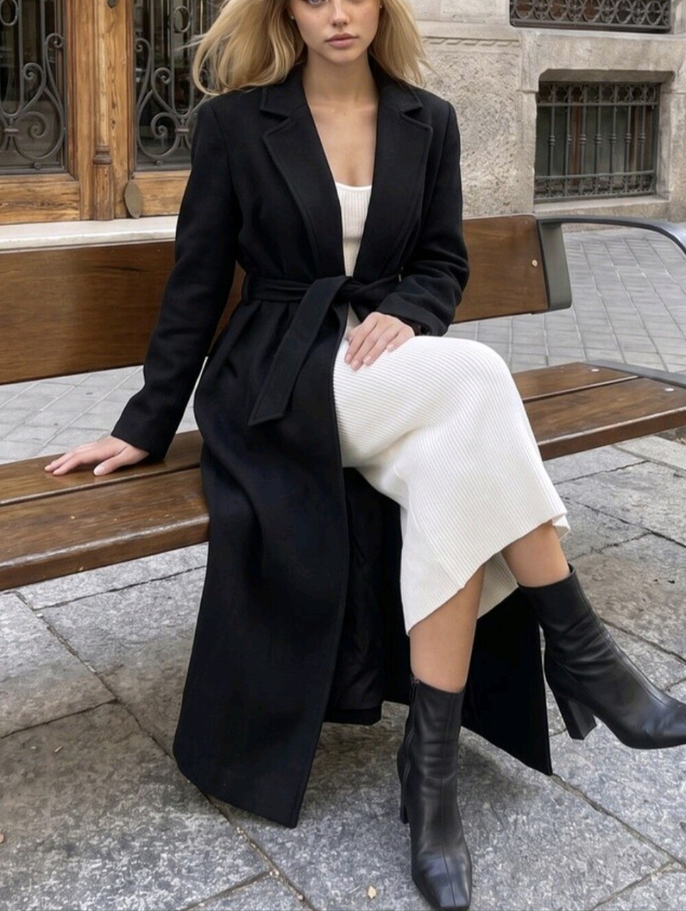Women's Trench Coat Jacket, Suede Fabric, Casual Daily Commute, Belted - Picture 4 of 6